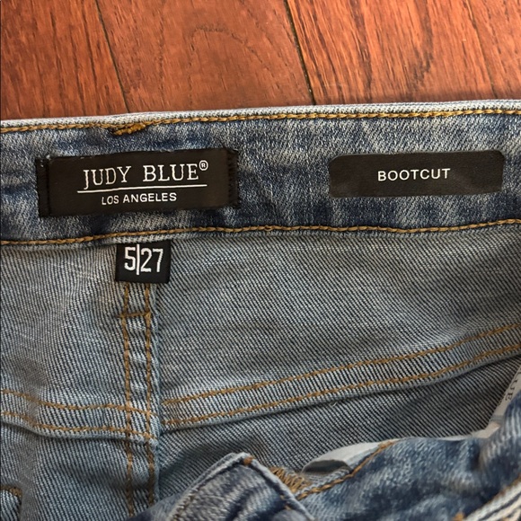 Judy Blue Faye Stone Wash Ripped Bootcut Jeans Size: 5/27 - Picture 6 of 7